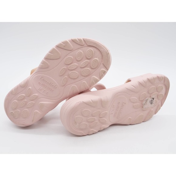 Essentials by Muk Luks Sandals Womens 7-8 Pink Slingback Hook & Loop Sporty - Picture 11 of 11